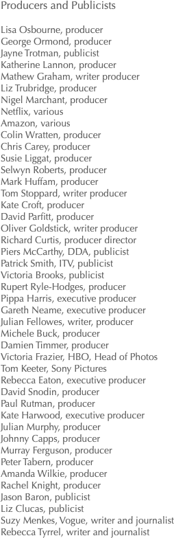 Producers and Publicists